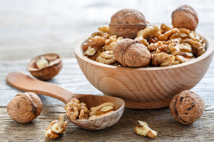 Walnuts in a bowl.