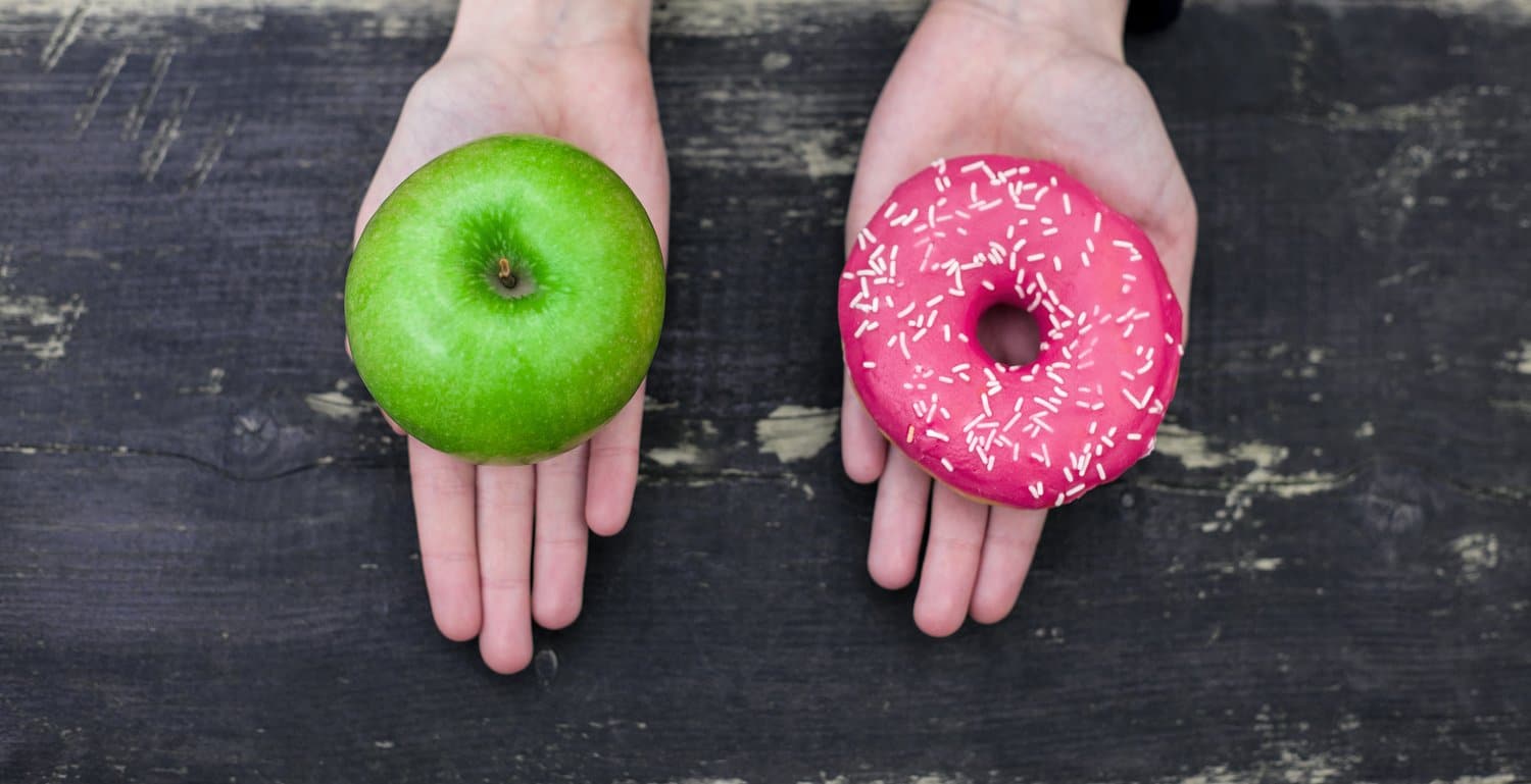 healthy food vs bad food